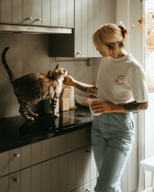 Coffee & Croissants T-Shirt - Off White