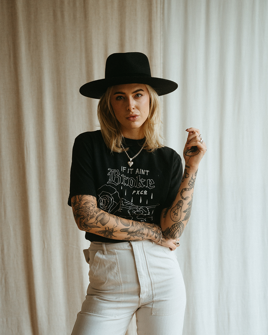 If It Ain't Broke T-Shirt - Heavy Washed Black